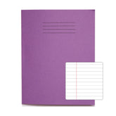 Rhino 9 x 7 Exercise Book 80 Page Ruled F8M Purple (Pack 100) - VEX554-300-6 DD